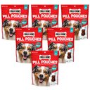 Milk-Bone Pill Pouches Hickory Smoked Bacon Flavor Dog Treats, 6-oz bag, bundle of 6