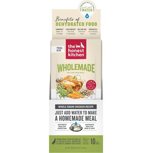 The Honest Kitchen Human Grade Wholemade Whole Grain Chicken Dehydrated Dog Food, 1.5-oz box, 10 count