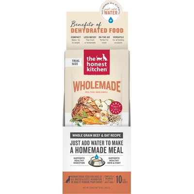 The Honest Kitchen The Honest Kitchen Human Grade Wholemade Whole Grain Beef & Oat Dehydrated Dog Food, 1.5-oz box, 10 count