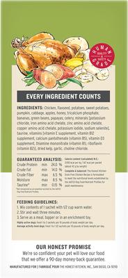 Show full view: The Honest Kitchen Human Grade Wholemade Grain-Free Chicken Dehydrated Dog Food, 1.5-oz, 10 count slide 3 of 12