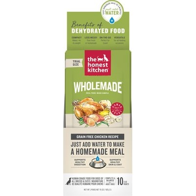 The Honest Kitchen The Honest Kitchen Human Grade Wholemade Grain-Free Chicken Dehydrated Dog Food, 1.5-oz, 10 count