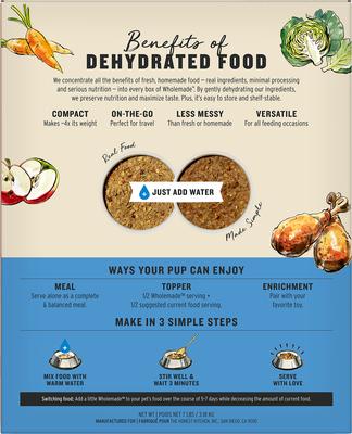 Show full view: The Honest Kitchen Human Grade Wholemade Whole Grain Turkey Dehydrated Dog Food, 7-lb box slide 3 of 12