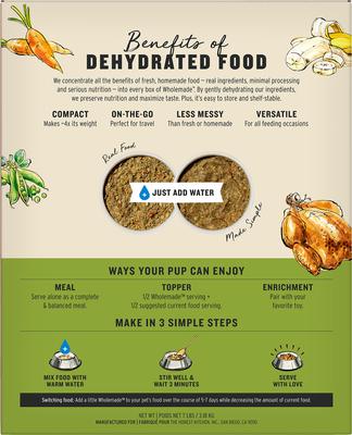 Show full view: The Honest Kitchen Human Grade Wholemade Whole Grain Chicken Dehydrated Dog Food, 7-lb box slide 3 of 12