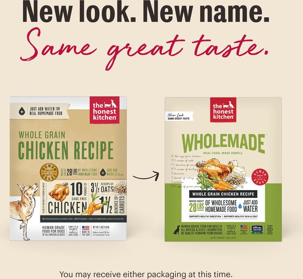 The Honest Kitchen Whole Grain Chicken Recipe Dehydrated Dog Food