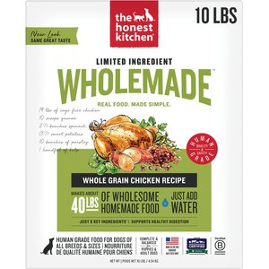 The Honest Kitchen Wholemade Limited Ingredient Chicken Dehydrated Dog Food, 10-lb box