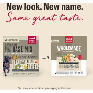 The Honest Kitchen Wholemade Grain-Free Fruit & Veggie Base Mix Dehydrated Dog Food, 7-lb box