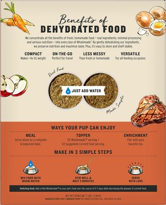 Show full view: The Honest Kitchen Human Grade Wholemade Whole Grain Beef & Oat Dehydrated Dog Food, 7-lb box slide 3 of 12