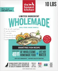 The Honest Kitchen Human Grade Wholemade Limited Ingredient Fish Dehydrated Dog Food, 10-lb box