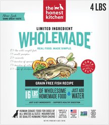 The Honest Kitchen Human Grade Wholemade Limited Ingredient Fish Dehydrated Dog Food, 4-lb box