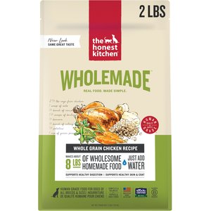 The Honest Kitchen Human Grade Wholemade Whole Grain Chicken Dehydrated Dog Food, 2-lb box