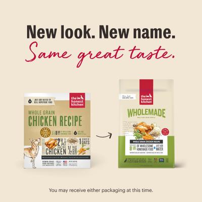 Show full view: The Honest Kitchen Whole Grain Chicken Recipe + Whole Grain Beef Recipe Dehydrated Dog Food slide 4 of 9