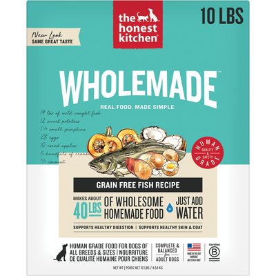The Honest Kitchen The Honest Kitchen Human Grade Wholemade Grain-Free Fish Dehydrated Dog Food, 10-lb box