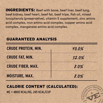 Show full view: Vital Essentials Freeze-Dried Raw Beef Entree & Mixer Dog Food Crunchy Mini Nibs, 48-oz bag slide 4 of 12