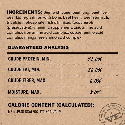 Show full view: Vital Essentials Freeze-Dried Raw Beef & Salmon Entree & Mixer Soft Nibs Dog Food, 48-oz bag slide 4 of 12