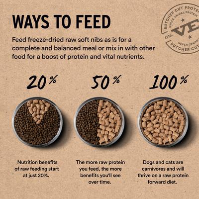 Show full view: Vital Essentials Freeze-Dried Raw Lamb & Whitefish Entree & Mixer Soft Nibs Dog Food, 48-oz bag slide 8 of 12