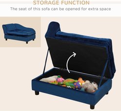 jansno Dog Bed with Hidden Storage, Blue slide 2 of 9