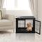 Show in main carousel: jansno Two Opening Sides Lockable Door Cage End Table Dog Crate, Black slide 6 of 7