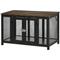 Show in main carousel: jansno End Table Dog Crate with Openable Top, Black/Brown slide 8 of 8