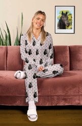 ISlide Personalized Cowgirl Pet Pajamas, Great White, X-Large slide 2 of 3