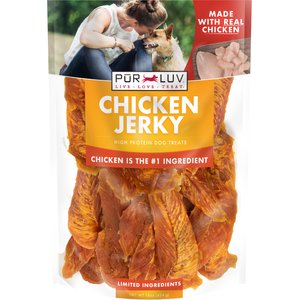 Pur Luv Whole Muscle Chicken Jerky Dog Treats, 16-oz pouch