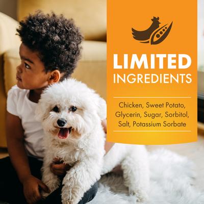 Show full view: Pur Luv Sweet Potato Chews Jerky Wraps Dog Treats, 16-oz bag slide 7 of 11