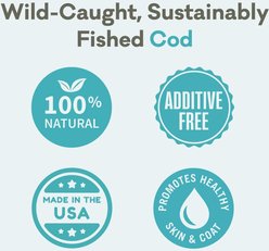 Polkadog Alaskan Cod Chips Grain-Free Dehydrated Dog Treats, 2.75-oz bag slide 2 of 5