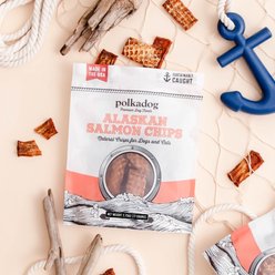 Polkadog Alaskan Salmon Chips Grain-Free Dehydrated Dog Treats, 2.75-oz bag slide 2 of 5