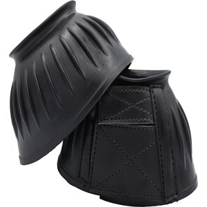 Equi-Essentials EQComposite HL Rib Bell Horse Boots, Black, Medium