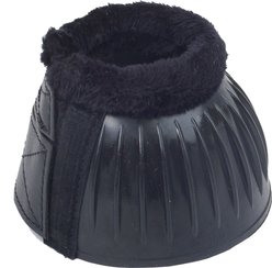Equi-Essentials Heavy Duty Fleece Bell Horse Boots, Black, Large
