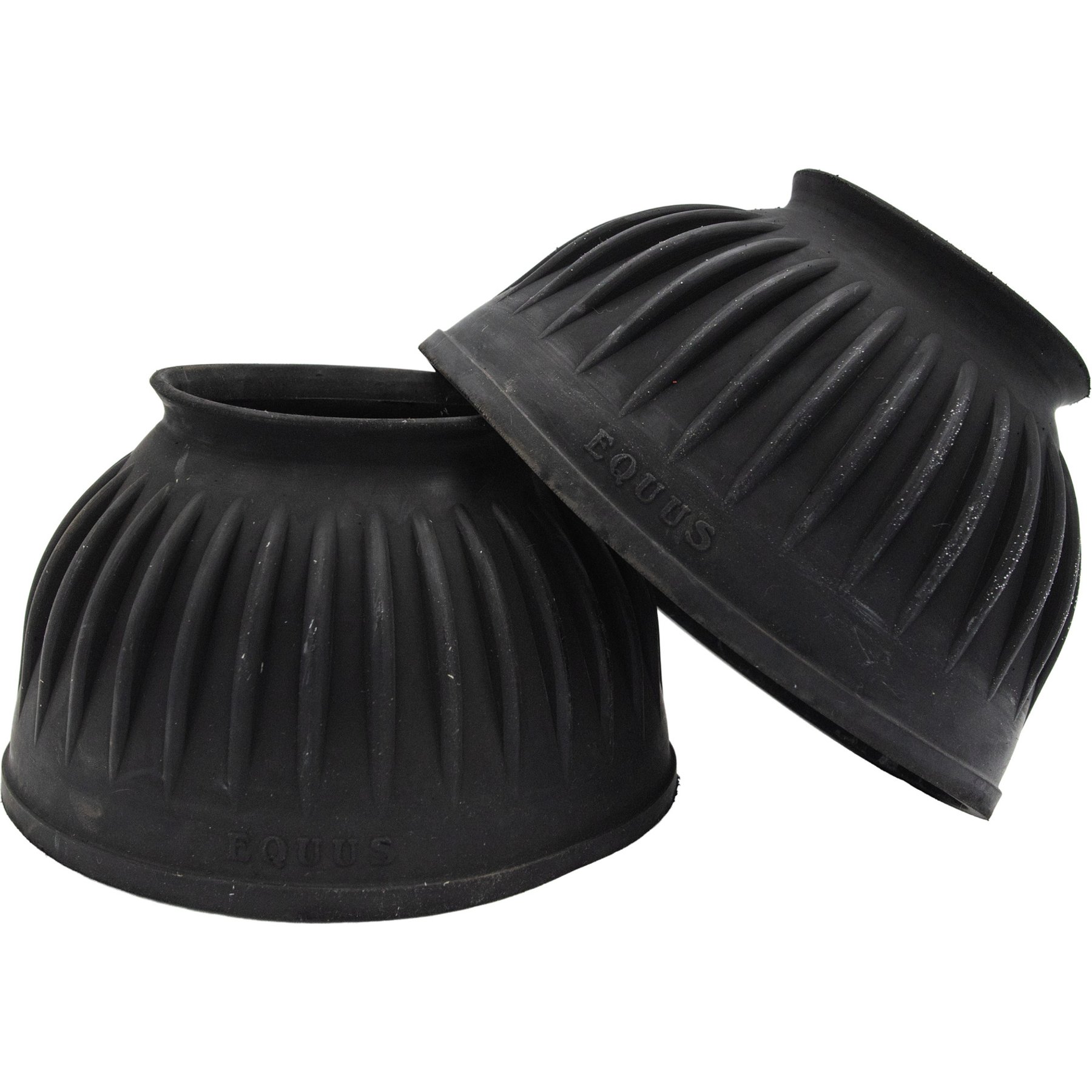 Equus Ribbed Bell Horse Boots, Black, Large