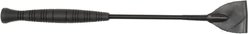 County Whips Leather Wrap Soft Grip Horse Bat, Black, 16-in