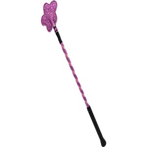 EquiStar Glitter Flower Horse Crop, Purple, 19-in