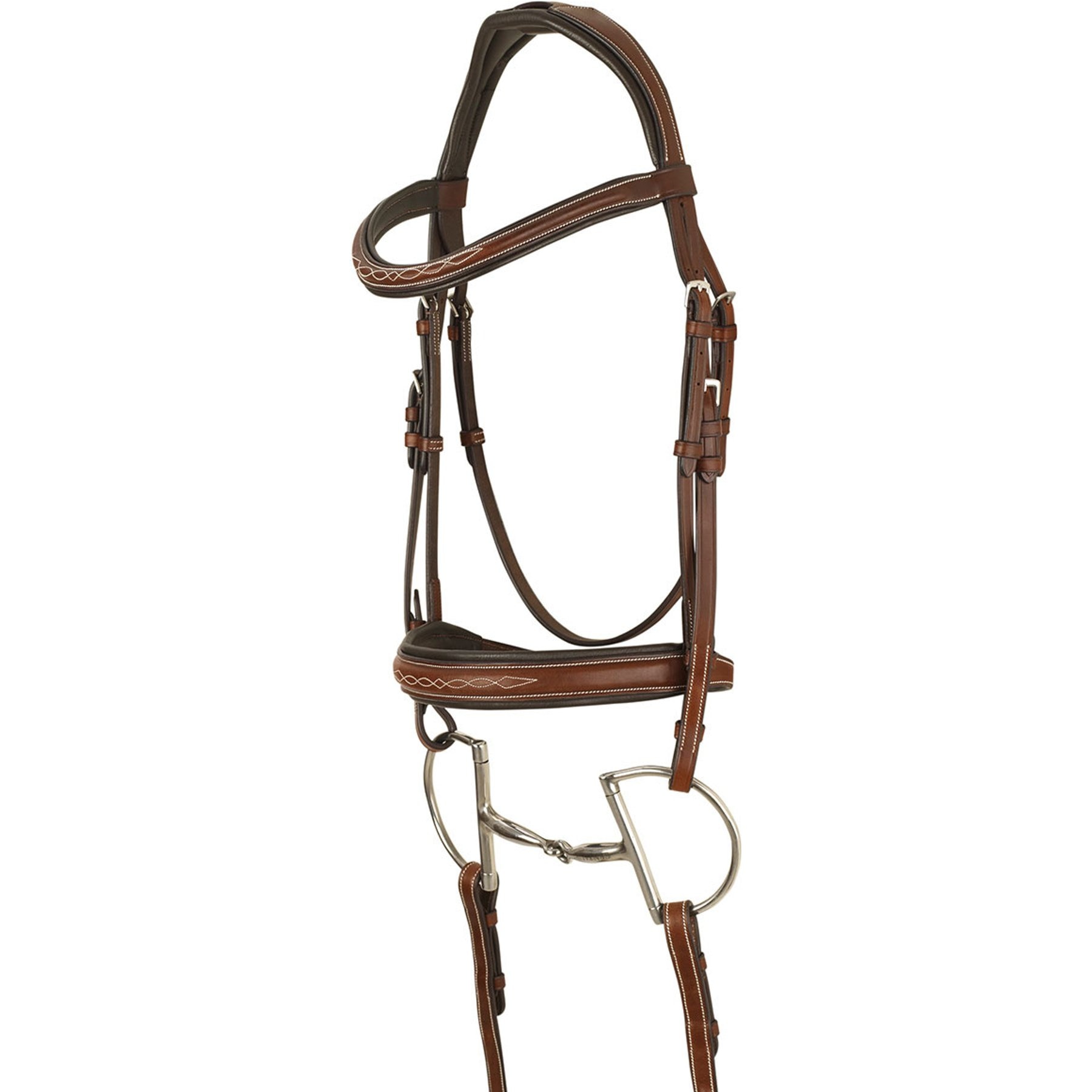 Equine International Carlisle Anatomic Horse Bridle, Brown, Oversize