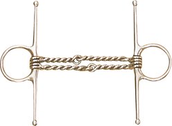 Centaur Stainless Steel Double Twisted Wire Full Cheek Horse Bit, 5.5
