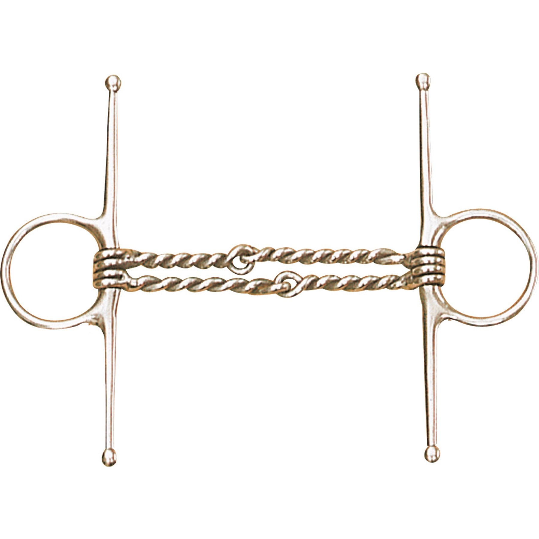 Centaur Stainless Steel Double Twisted Wire Full Cheek Horse Bit, 5