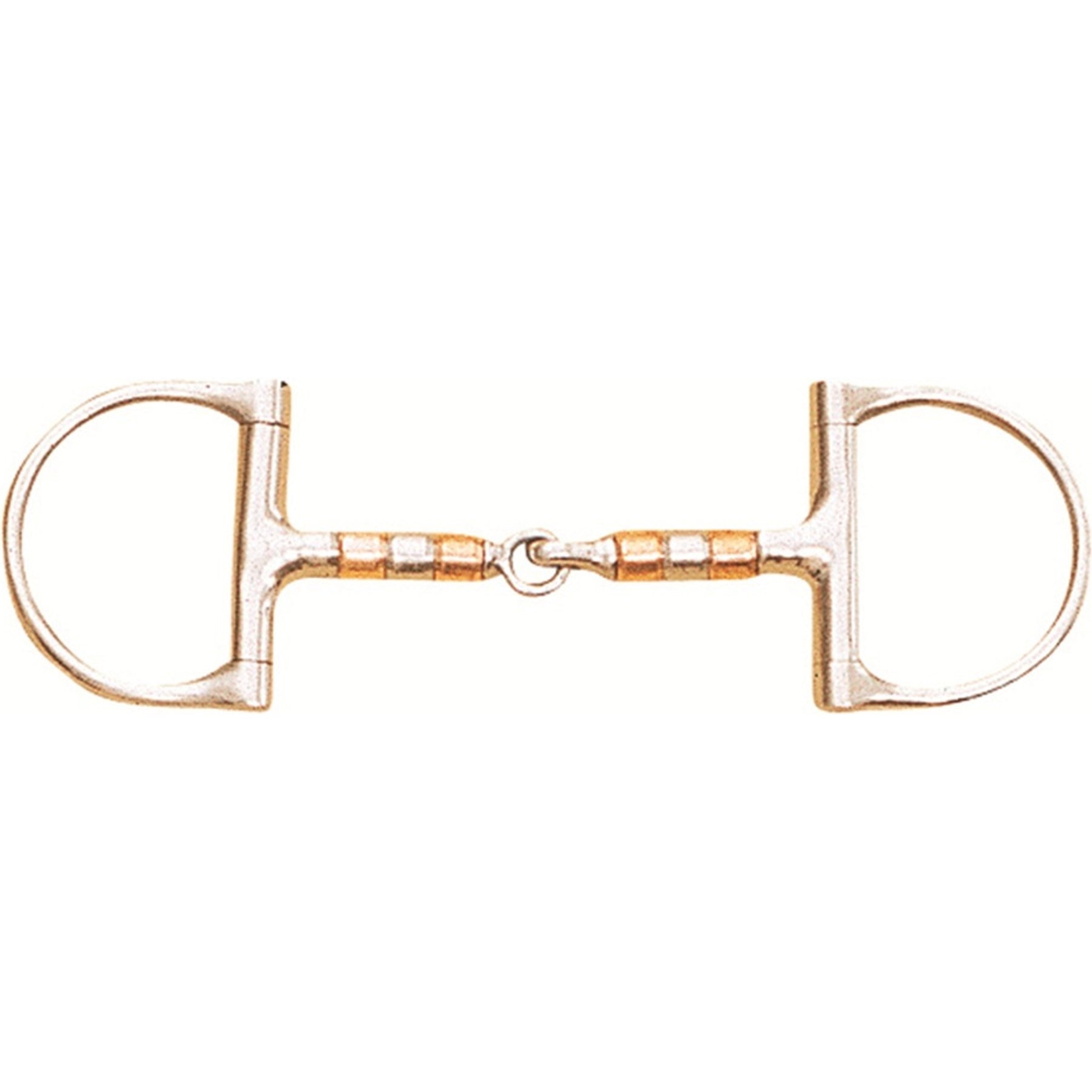 Centaur Stainless Steel Roller Mouth D-Ring Horse Bit, 5.5