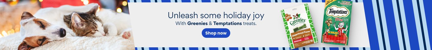 Unleash some holiday joy With Greenies & Temptations treats. Shop now.