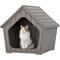 Show in main carousel: KAMABOKO Weatherproof Resin Insulated Polypropylene Outdoor Cat House with Air Holes, Grey slide 1 of 9