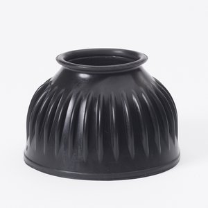 Centaur Eco Pure Rubber Ribbed Bell Horse Boots, Black, Large