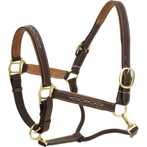 Ovation Richtan Luxury Padded Horse Halter, Brown/Tan