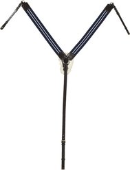 Ovation Elite Collection 3-Point Wide Elastic Horse Breastplate with Sheepskin Padding