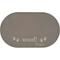 Show in main carousel: Speckle & Spot by Ore' Originals Woof Oval Silicone Dog Placemat, Grey slide 1 of 2