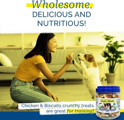 Show full view: Pet Center Chicken & Biscuits Recipe Mini Dog Treats, 1-lb jar slide 5 of 7