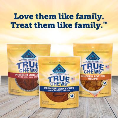 Show full view: Blue Buffalo True Chews Premium Jerky Cuts Natural Chicken Dog Treats, 64-oz bundle slide 10 of 11