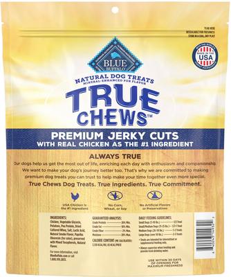 Show full view: Blue Buffalo True Chews Premium Jerky Cuts Natural Chicken Dog Treats, 64-oz bundle slide 3 of 11
