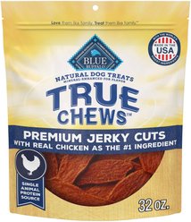 Blue Buffalo True Chews Premium Jerky Cuts Chicken Jerky Dog Treats, 32-oz bag