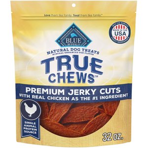 Blue Buffalo True Chews Premium Jerky Cuts Chicken Jerky Dog Treats, 32-oz bag