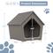 Show in main carousel: KAMABOKO Weatherproof Resin Insulated Polypropylene Outdoor Cat House with Air Holes, Grey slide 2 of 9
