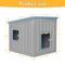 Show in main carousel: KAMABOKO Weatherproof & UV Resistant PP Material Shelter Outdoor Cat House with Sloped Asphalt Roof, Blue slide 3 of 9