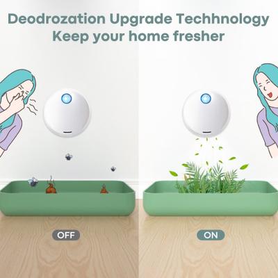 Show full view: Bueteka Round Odor Eliminator Cat Litter Box Deodorizer & Freshener,White, 4.88 x 4.94 x 1.65-in slide 3 of 10